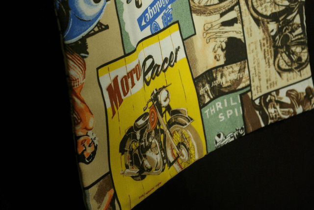 930-Tote bag "Vintage" sans fermeture L38 x H28 cm