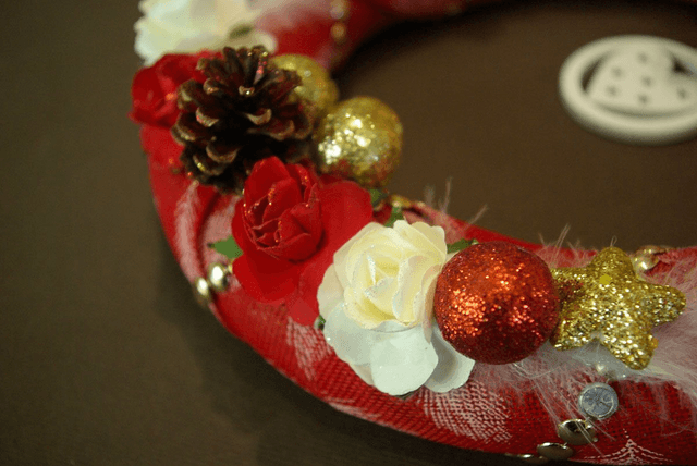 803-Couronne de Noël diamètre 30 cm