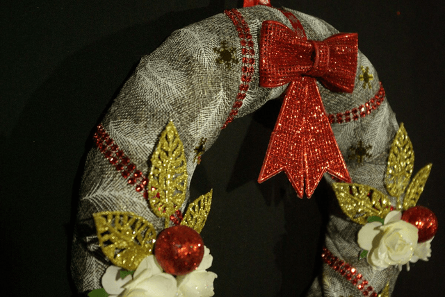808-Couronne de Noël diamètre 30 cm