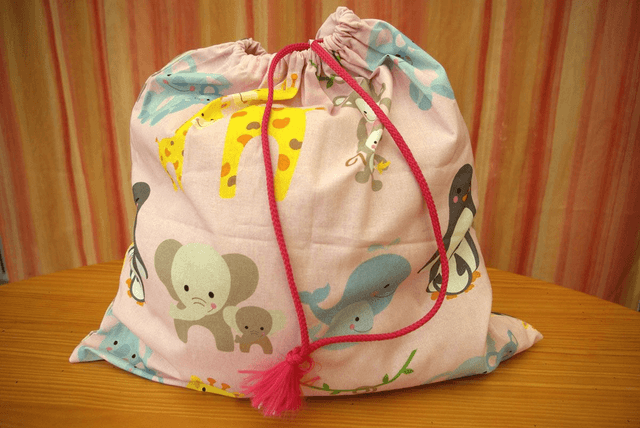 910.06/07-Grand sac à doudou "animaux" L42 x H44 cm