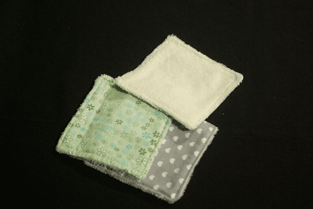 703-Lingettes carrées 13 x 13 cm - Lot de 6