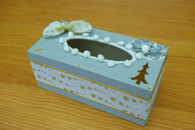 870.13-Boîte à mouchoirs &quot;joyeux Noël&quot; L25xl12xH11 cm